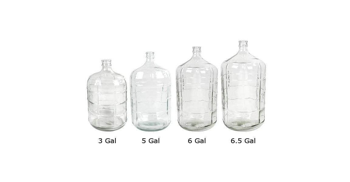 Carboy, Glass, Smooth Neck, Lead Free, 3 & 5 Gallon Sizes THE CLOVE